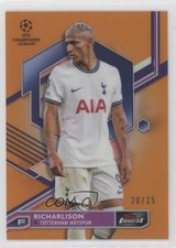 2022 Topps Finest UEFA Club Competitions Orange Refractor 20/25 Richarlison 19hu