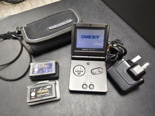 Nintendo Game Boy Advance SP AGS-001 Black Handheld Console Only Backlit