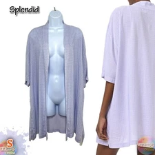 NWT Splendid Women's S Woven Petal and Dot Geo Robe (Rob only)