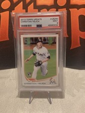 Christian Yelich 2013 Topps Update Rookie Card PSA 9 MINT. rookie card picture