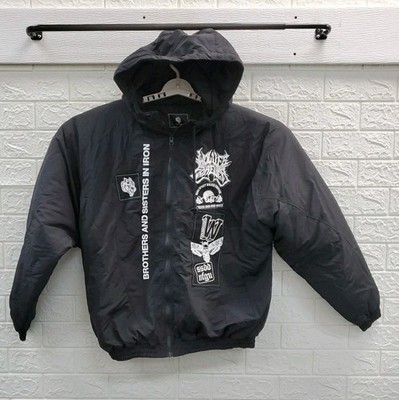 New Dark Sport Wolves Den Tommy G Full Zip 2 Sided Jacket Black Size S