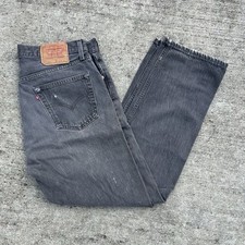 Vintage 90’s Levis 501 XX Made In USA Grey Button Fly Jeans 36x30