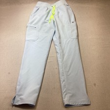 FIGS Yola Scrub Pants Women  s Size XS Powder Blue Color Technical Collection