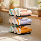 3 Tier Water Bottle Organizer Rack for Cabinet Kitchen Storage & Organisation, S