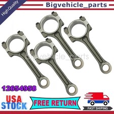 4x Connecting Rods For 2010-16 Chevrolet Gmc Terrain Pontiac 4 Cyl 2.4l 12654958