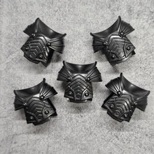 5pack Dark Gray Knight Armor Collar Minifig Block Accessory LOTR Gb7b421 Elf