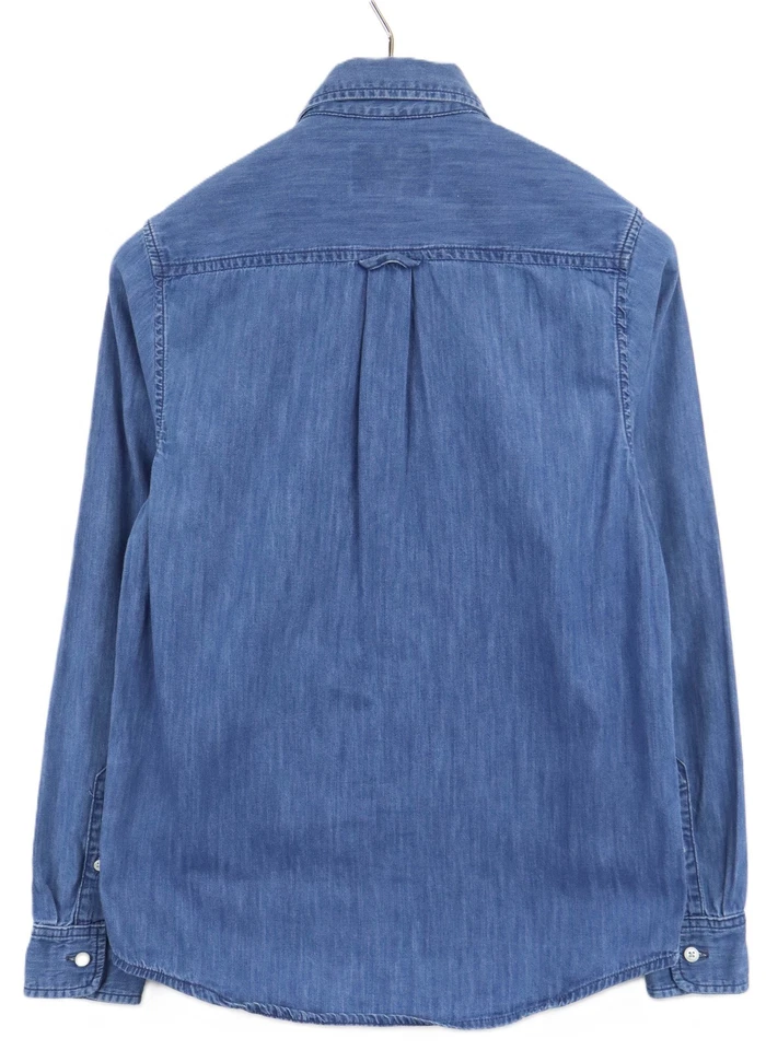Carhartt Civic Shirt Chemise Homme XS Bleu Jeans Poche Poitrine Manches Longues - Photo 2/4