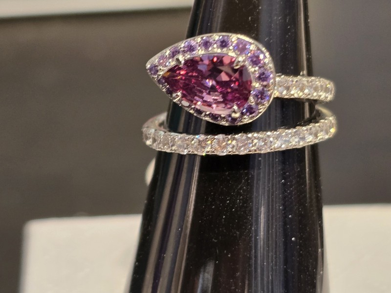 Bomb PartyThe Sterling Club AmethystCZ on.925 Solid Sterling Silver 