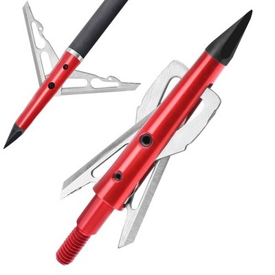 DEEPOWER 6 Pack Broadheads 100 Grain Mechanical Hunting Broadheads for Crossb...
