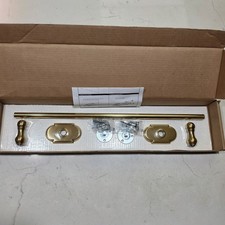 Emtek 260228US7 Traditional Brass Single Towel Bar 24'' No.8 Rosette