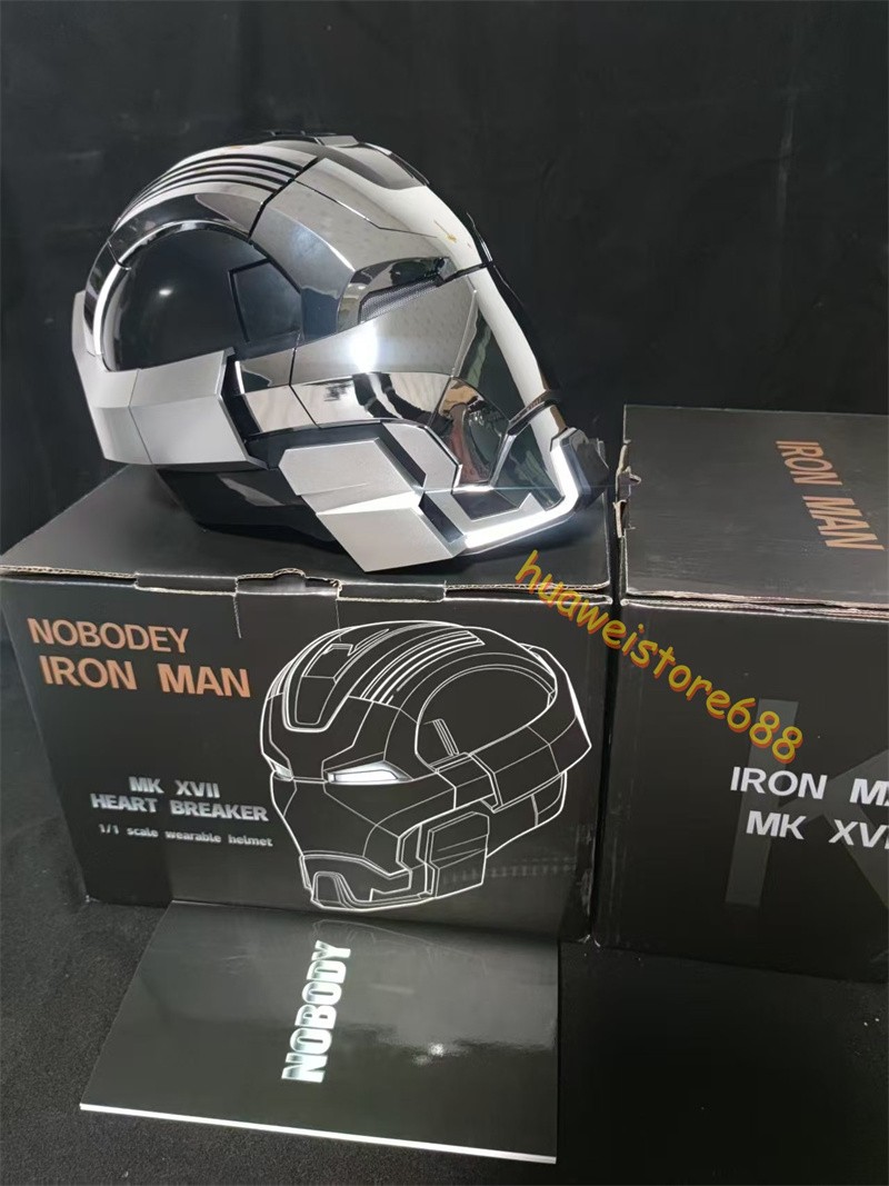 Iron Man MK17 Heart breaker Helmet Silver English 1/1 Wearable
