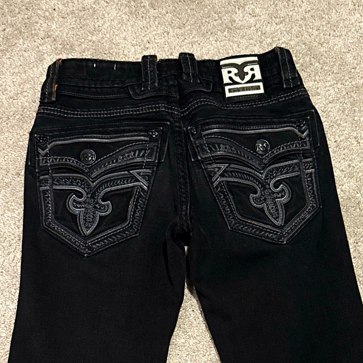 Rock Revival Black Jeans for Men in 32 Inseam for sale | eBay
