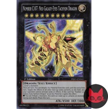 Yugioh Nummer C107: Neo Galaxy-Eyes Tachyon Dragon PRIO-DE041 Super Rare 1st NM