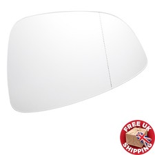 Left Hand Side Passenger Wing Mirror Glass Fit for VW Scirocco 08-17 Upgraded