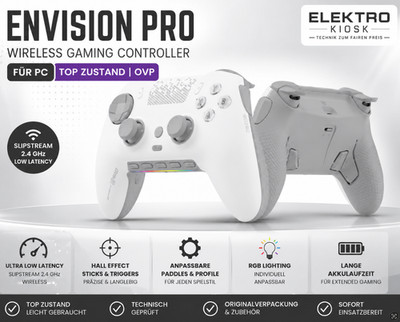 ENVISION PRO Wireless Für NUR PC Gaming Controller Game Gamepad Slipstream  OVP