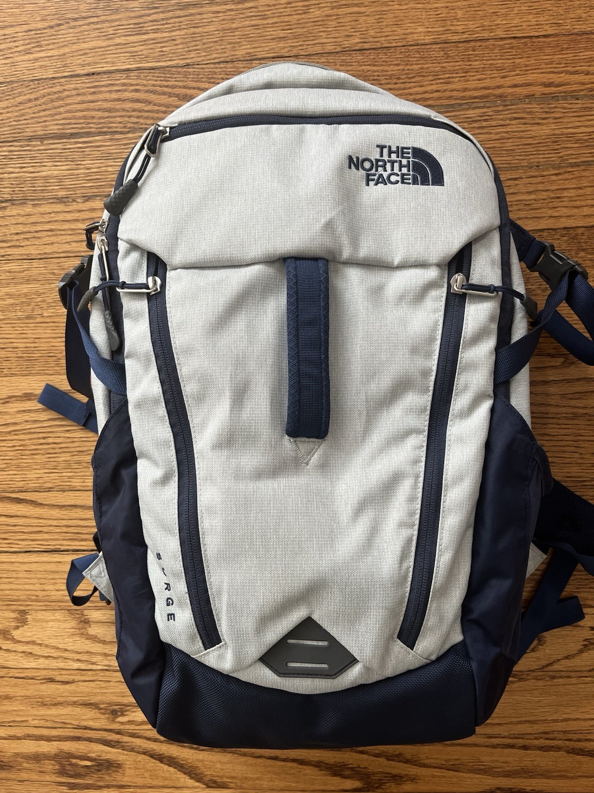 The North Face Surge Gray/Blue Backpack