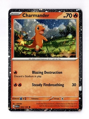 Charmander - 004/165 (Cosmos Holo) - Miscellaneous Cards & Products (MCAP)