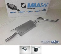 Imasaf ESD Auspuff Endtopf+Anbauteile für VW Golf 3+Cabrio 1.4+1.6+1.8+1.9 D