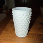 Vintage Fenton Hobnail White Milk Glass 5” Flat Tumbler 8 oz