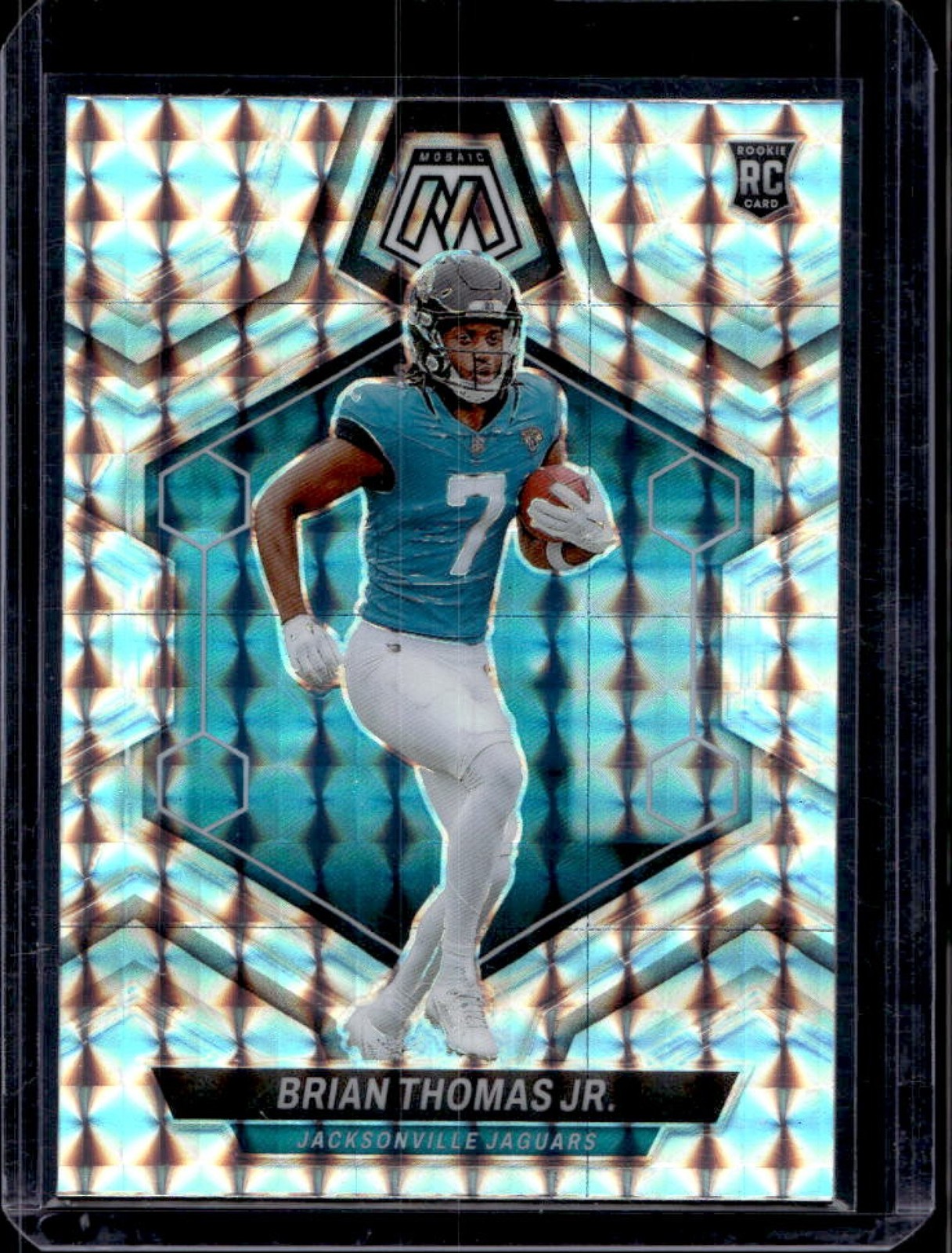 2024 Mosaic Brian Thomas Jr. RC Mosaic Prizm Rookie #323 Jaguars