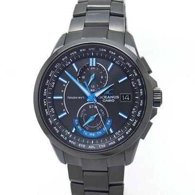 【美品】カシオ CASIO OCEANS OCW-T2500B-1AJF CASIO OCEANUS OCW-T2500B-1AJF Men's Radio Solar Titanium Black