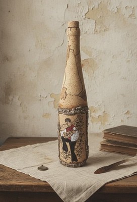 SELTENE VINTAGE DEKOFLASCHE - BISTRO SAMMLUNG