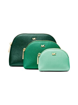   Michael Kors schöne Leder dreifarbige Reisetaschen Trio nagelneu + Etikett