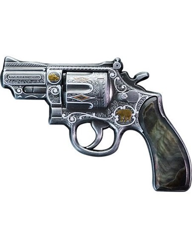 REVOLVER Mother of Peral 58g Silber Münze 1000 Franken Kamerun 2024