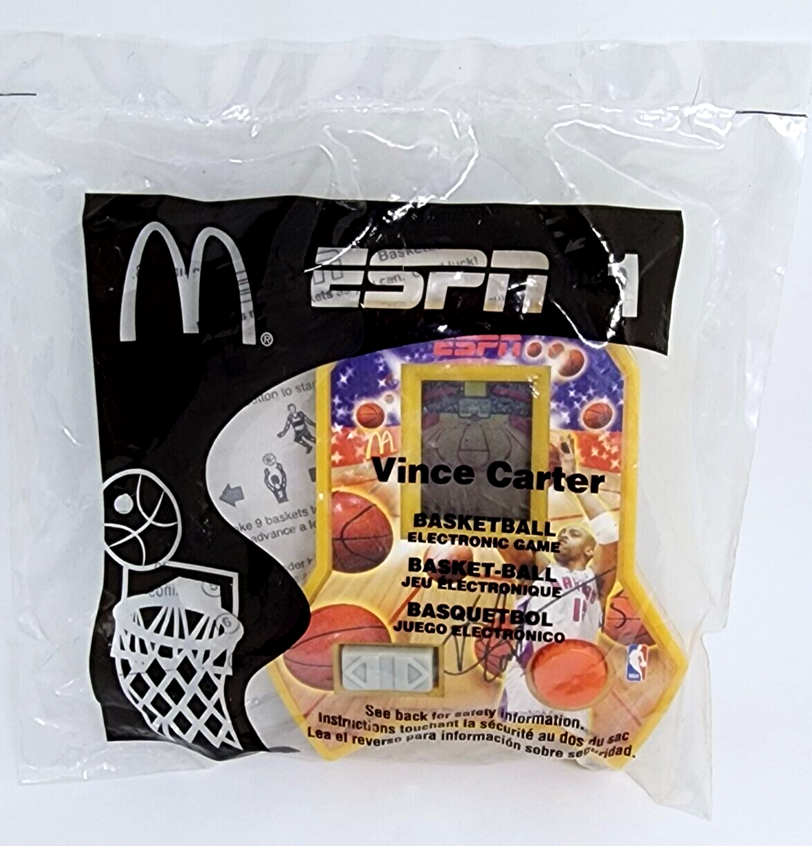 McDonalds 2004 Happy Meal Toy: ESPN Vince Carter Basketball Electronic Game #1