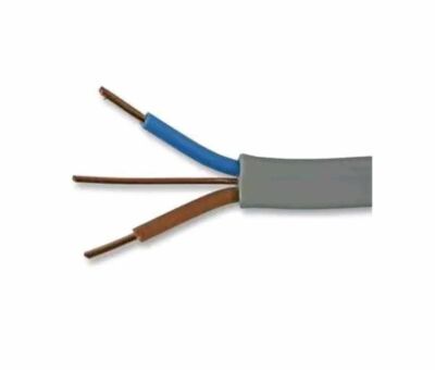 25m 1,5mm Zwillings- & Erdkabel 6242Y grau BASEC zugelassen Elektroleitung