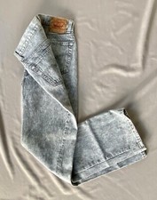 Vintage 90s LEVIS 501 XX GRAY ACID WASH Denim Jeans S to F 32X30 29X28.5  USA 