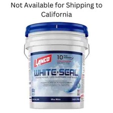 White Roof Seal Elastomeric Rubberized Sealer Waterproof Sealant Coating 5 Gal