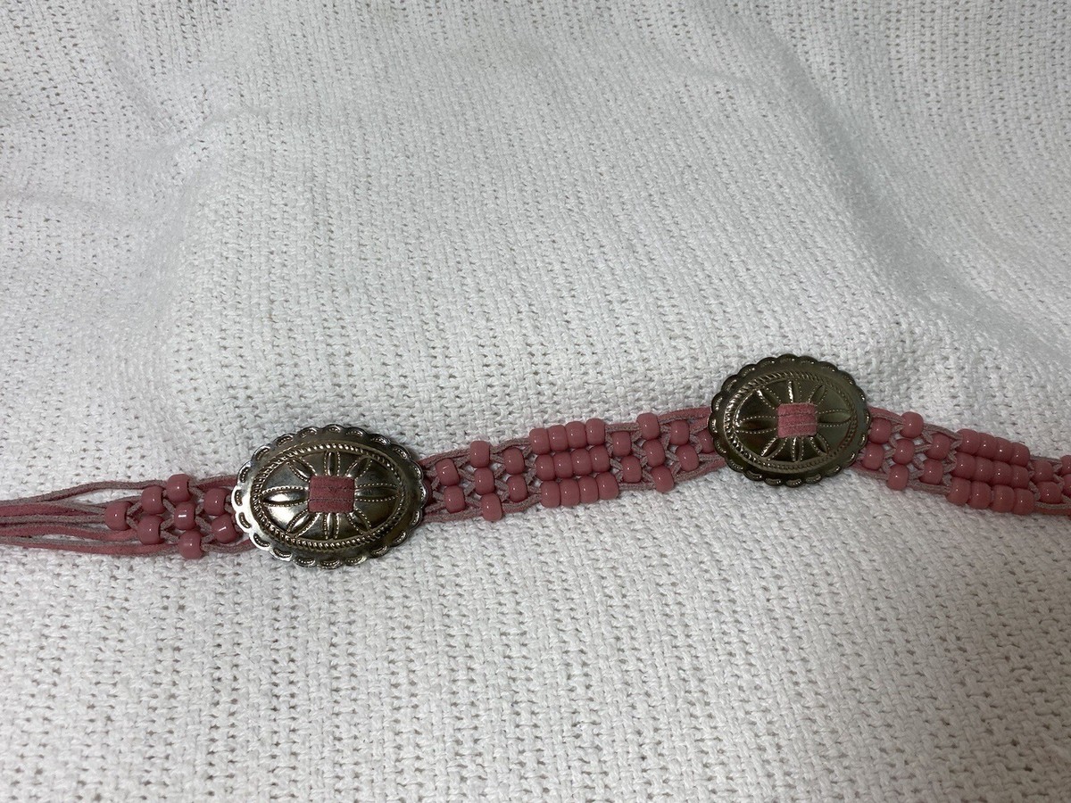 Southwestern Belt Cowgirl  Suede Leather Tie Metal Details 1 main image 2