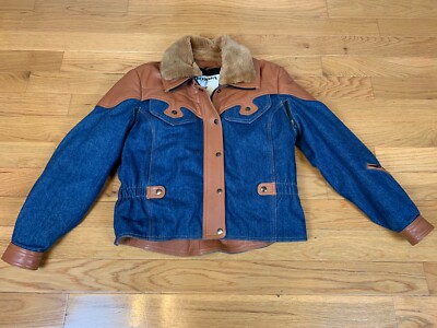 Hein Gericke Echt Leder GL Honda Gold Wing Motorcycle Jacket Leather Denim 80s