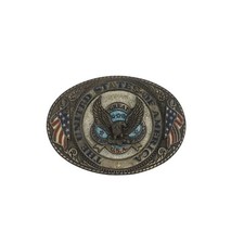 VTG 1986 Eagle BUCKLE United States of American flag biker gift Patriotic 1823