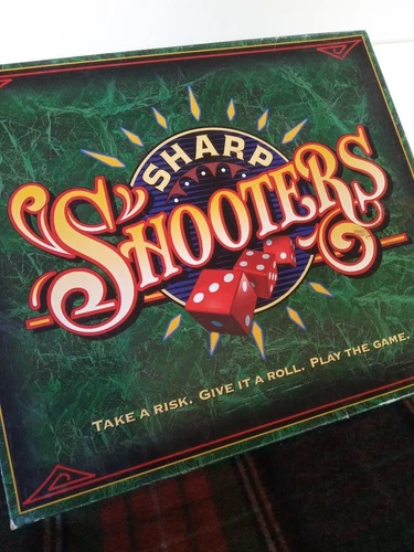 VINTAGE  1994   MILTON BRADLEY   SHARP SHOOTERS   DICE BOARD GAME   TAKE A RISK