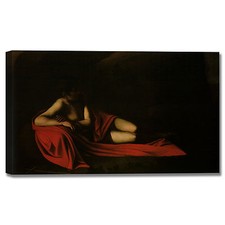 Caravaggio san Giovanni Battista 5 quadro stampa tela dipinto telaio arredo casa