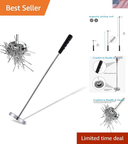 Mulwark Magnetic Sweeper - 35LB Magnetstab & Magnetischer Teleskopstift