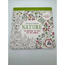 Nature Coloring for mindfulness. Coloring, drawing, stress relief