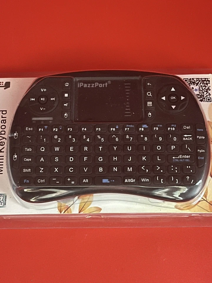 iPazzPort Wireless Mini Keyboard Touchpad for iPad iPhone Gaming Smart TV QWERTY - Image 3 of 4