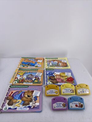 Lot of 5 Leap Frog Baby Little Touch Library Books & Cartridges Learning Story