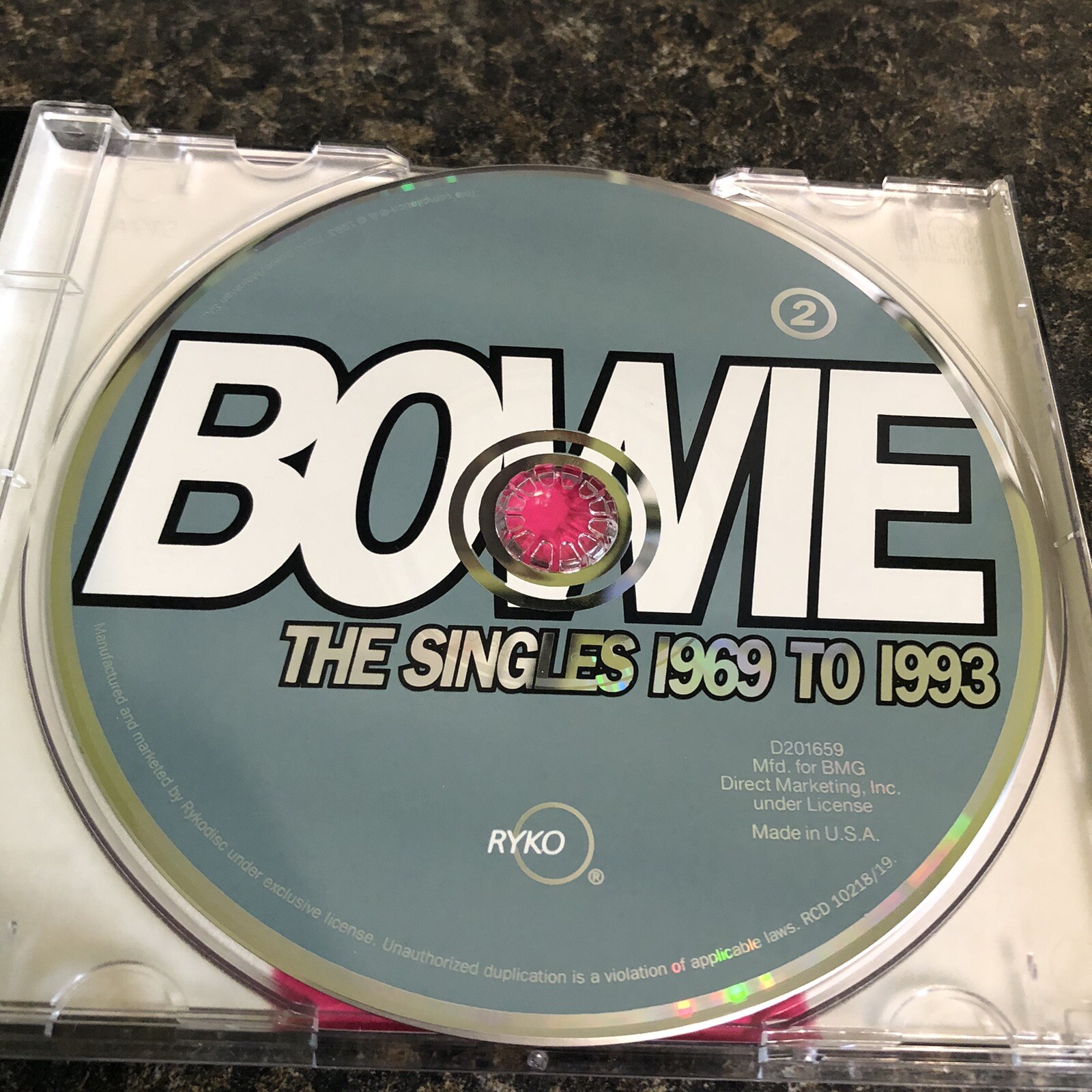 David Bowie Singles 69-93 Greatest Hits RARE OOP BMG PRESS MINT DISCS ...