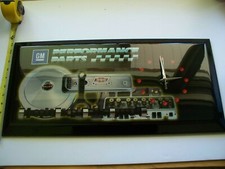 Nos Chevrolet Vintage Gm Performance Parts Service Dealer Clock Sign Brand New