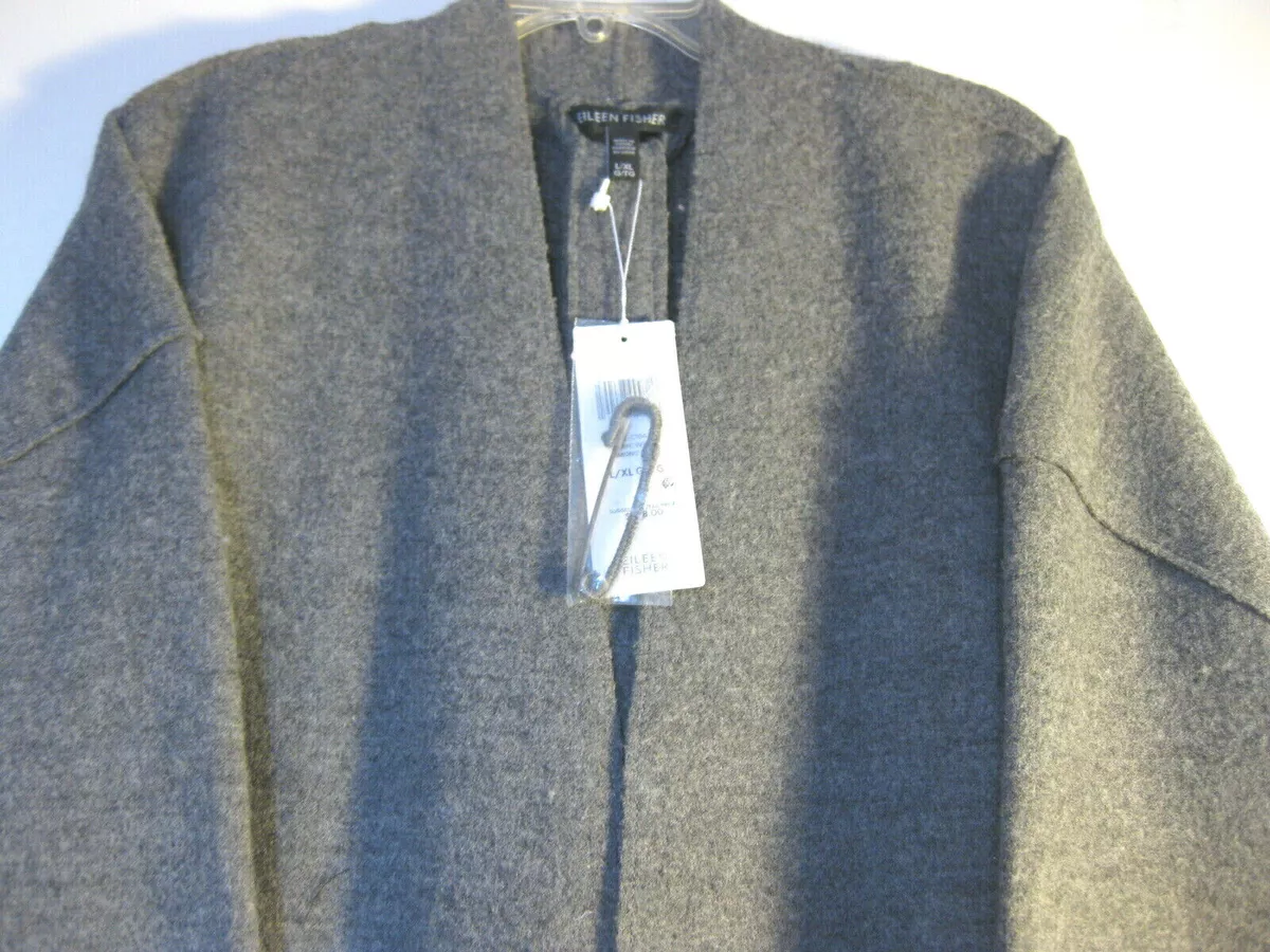 Eileen fisher boiled wool kimono coat sales