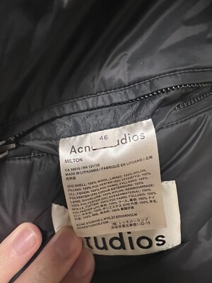 Acne Studios Milton Coat Size 46 MEDIUM | eBay
