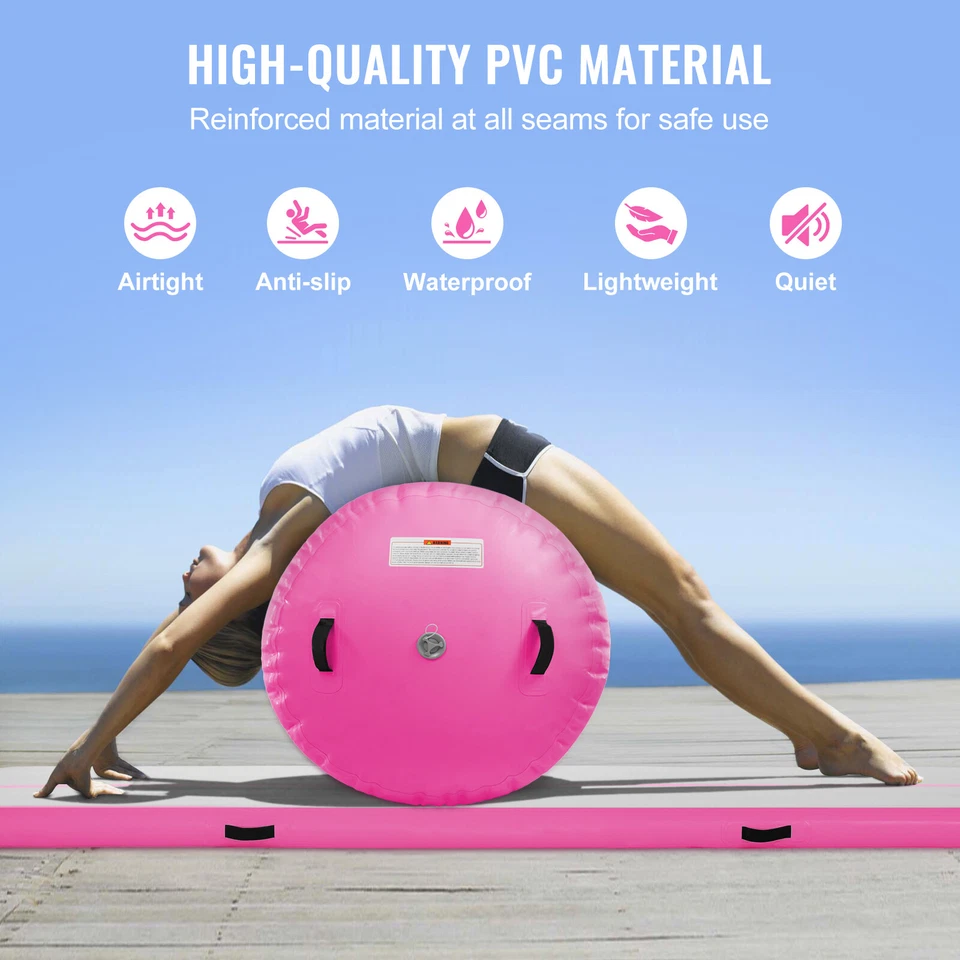 Uimoso 2 peças conjunto de pista de ar inflável tapete de ginástica com bomba - Imagem 3 de 4