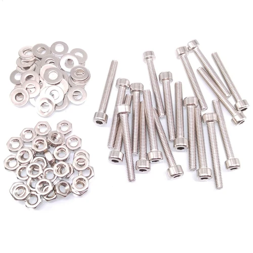 100x M4 x 30mm Socket Head Cap Screws Stainless Steel Allen Socket Nuts Washers