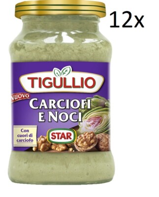 12x Star Tigullio Pesto Carciofi e Noci Sauce Soße Artischocken und Nüsse 185g