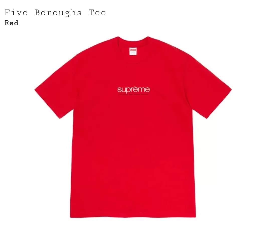 Supreme top red tee