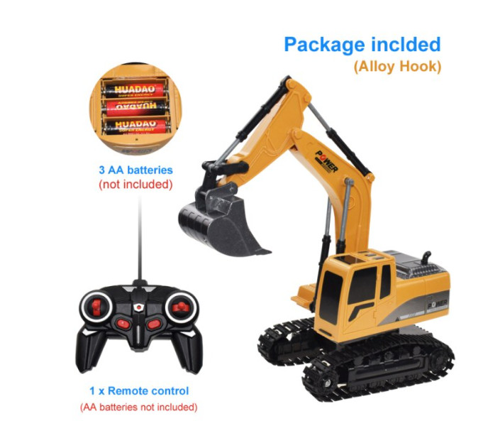 Escavatore Giocattolo Telecomandato In Scala 1:24